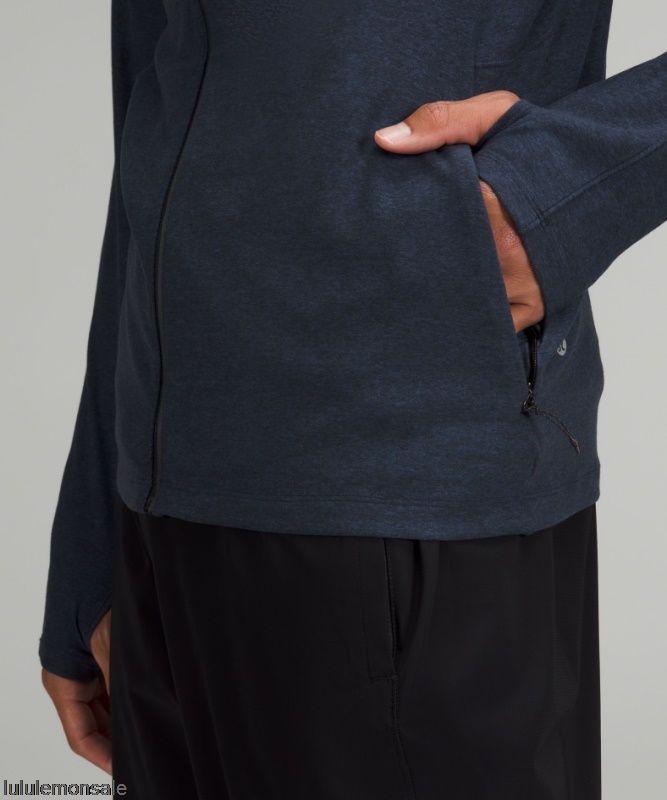 Lululemon Deutschland DELULU663 | Surge Warm Full Zip Heathered True Navy